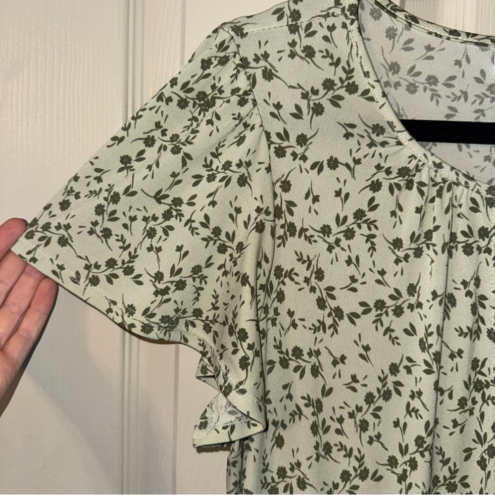 Kaileigh Green Floral Midi Dress - Picture 4 of 8